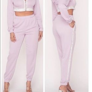 Lavender Crystallized Jogger